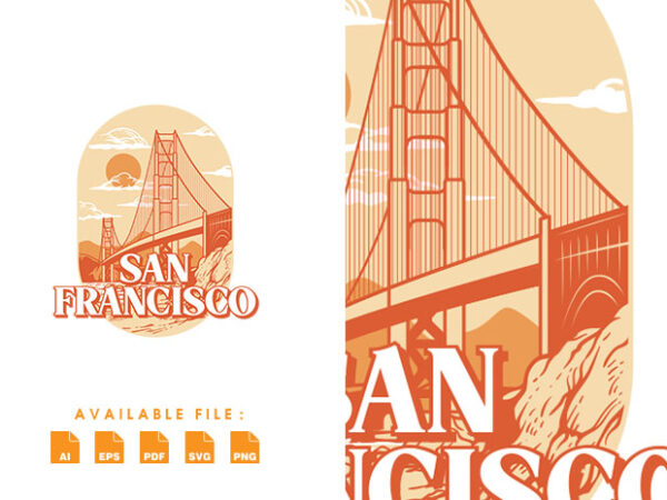 San francisco sky tshirt design