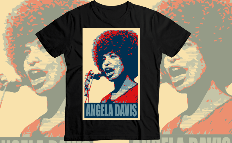 Angela Davis potray art