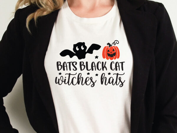 Bats black cat witches hats t shirt graphic design,halloween t shirt vector graphic,halloween t shirt design template,halloween t shirt vector graphic,halloween t shirt design for sale, halloween t shirt template,halloween