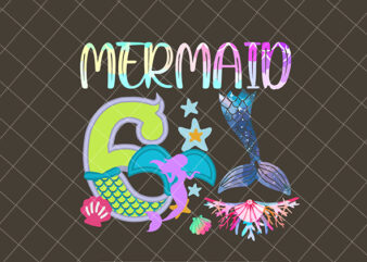 Mermaid Birthday svg – Girl’s Mermaid Birthday svg – Mermaid Girl’s svg