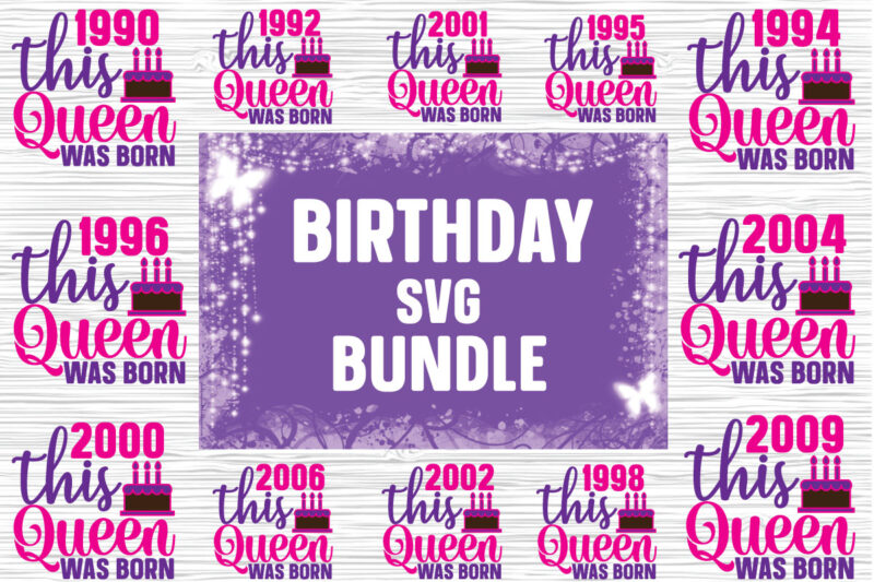 Birthday SVG Bundle