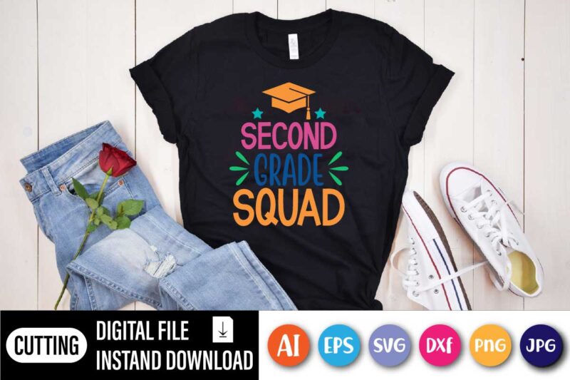 Second Grade Squad, Second Grade Squad Shirt, Second Grade Crew Shirt, 2nd Grade Squad, Teacher Shirt, 2nd Grade Gift, School Tee, Team 2nd Grade