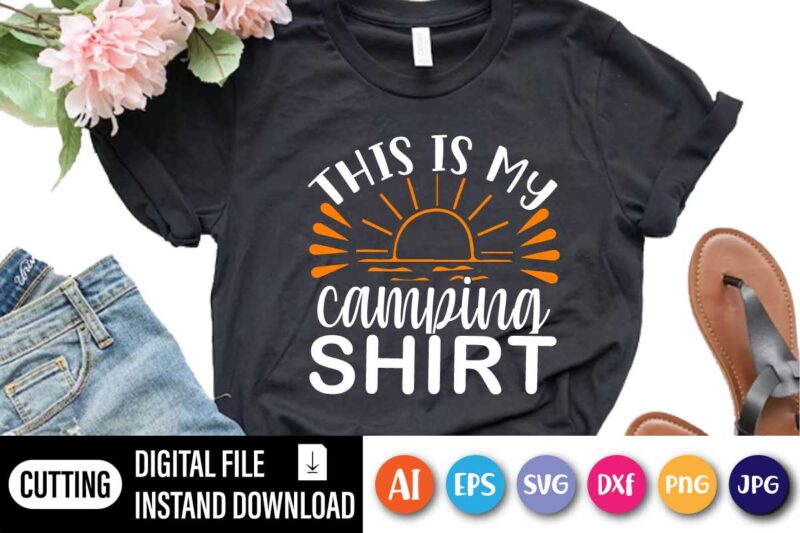 This Is My camping Shirt, Funny Camping Shirt, Hoodie, Camping Gift, This is My Camping Shirt, Summer Vacation, Lake Shirt, Unisex