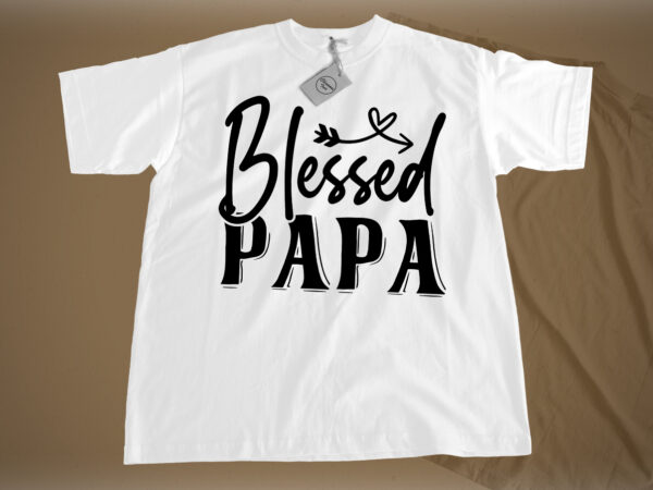 Blessed papa svg t shirt template