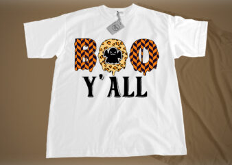 Boo y’ all Sublimation t shirt template