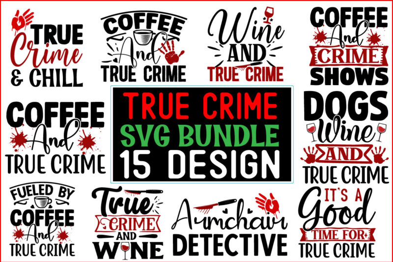 True Crime Mega Bundle 75 Design