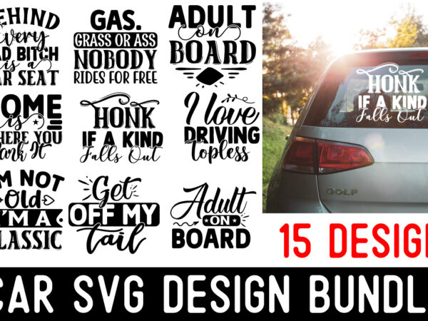 Car stickers svg design bundle