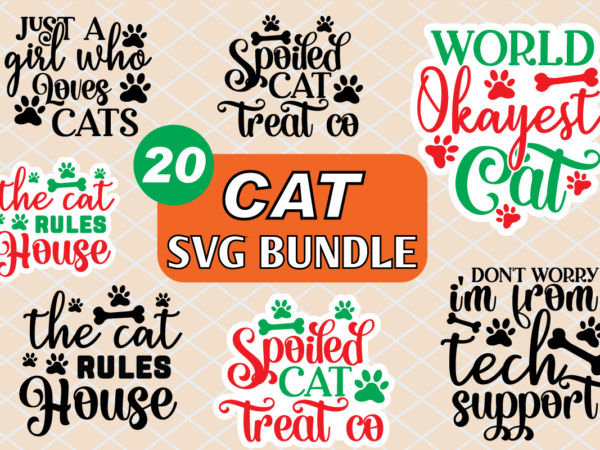 Cat svg bundle t shirt vector file