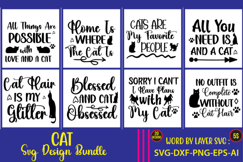 Cat Mega Bundle ,60 design on sell DesignSVGs,quotes-and-sayings,food-drink,print-cut,mini-bundles,on-sale,Cat Mama SVG Bundle, Funny Cat Svg, Cat SVG, Kitten SVG, Cat lady svg, crazy cat lady svg, cat lover svg, cats Svg,