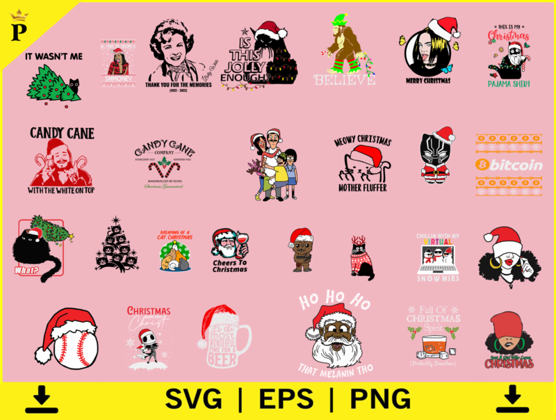 950 Christmas SVG Bundle, Winter svg, Santa SVG, Holiday, Merry Christmas, Christmas Bundle, Funny Christmas Shirt, Christmas tshirt Design