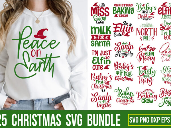 Christmas svg bundle t shirt vector file