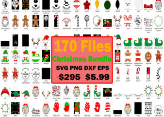 170 Christmas Files Bundle SVG, Christmas svg, Winter svg, Holidays svg, Cut Files Cricut, Fall SVG, Fall SVG Bundle, Autumn Svg, Thanksgiving Svg