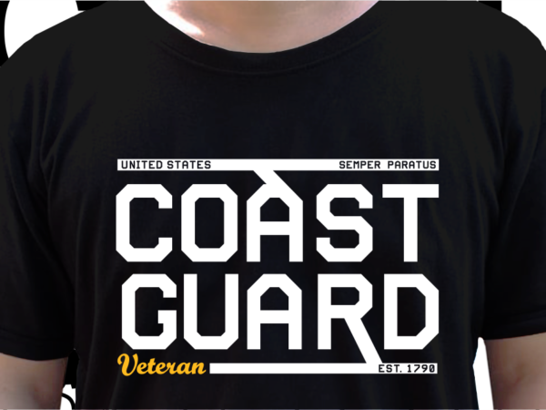 Us coast guard military t shirt design, veteran t shirt designs, military t shirt designs svg, soldier t shirt design png