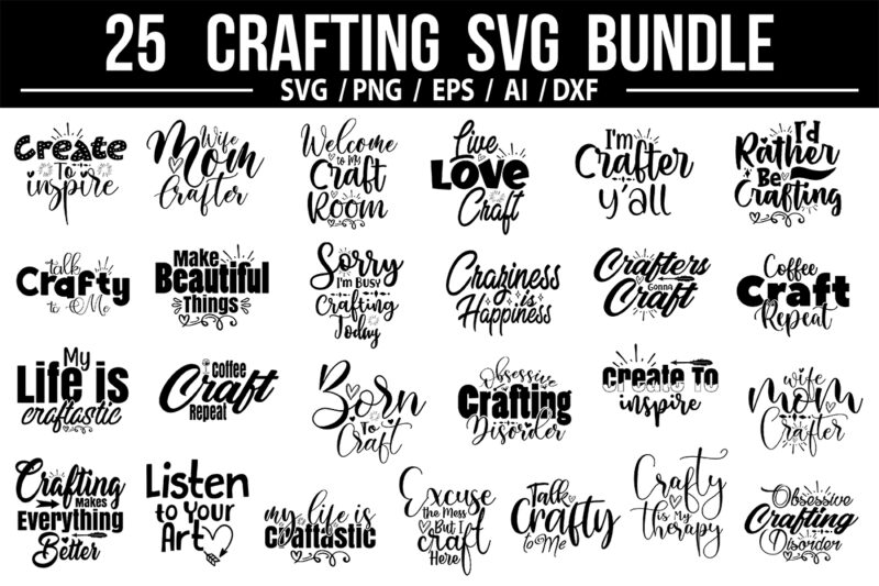 Crafting SVG Bundle