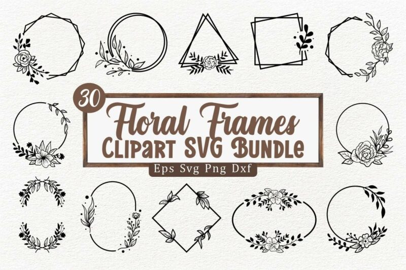 Clipart SVG Mega Bundle, Black and White Clipart, Silhouettes Clipart SVG