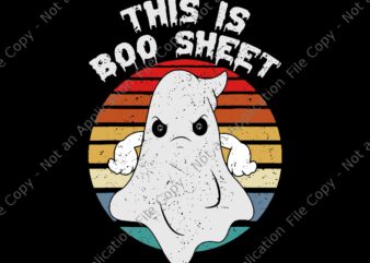 This Is Boo Sheet Ghost Retro Halloween Svg, Boo Sheet Svg, Halloween Svg, Ghost Halloween Svg, Ghost Svg, Ch ch ch meow meow meow scary halloween cat svg,ch ch ch