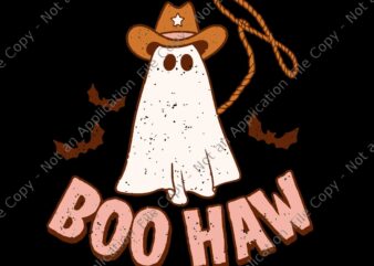 Boo Haw Retro Western Ghost Halloween Party Svg, Boo Haw Svg, Boo Halloween Svg, Halloween Svg, Shost Halloween Svg, Ch ch ch meow meow meow scary halloween cat svg,ch ch