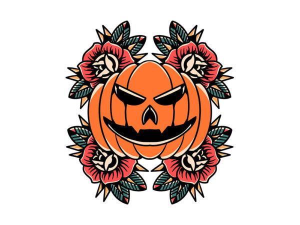 Halloween rose oldschool graphic t shirt