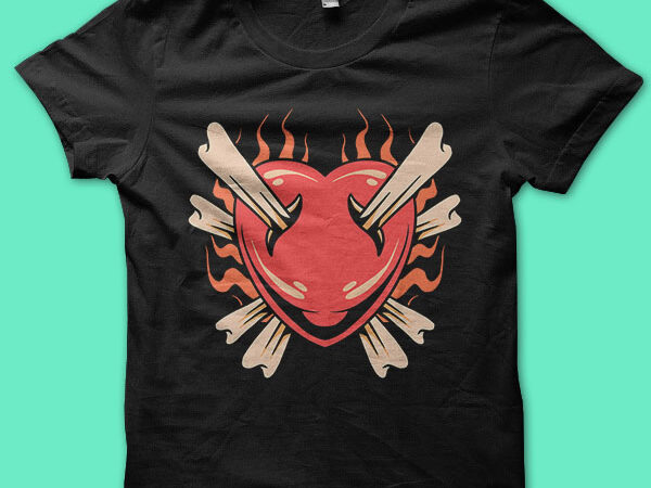 heart and bones - Buy t-shirt designs