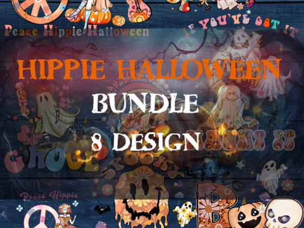 Hippie halloween bundle png, halloween, halloween designs, halloween shirt png, spooky png, pumpkin png, halloween sublimation bundle, png