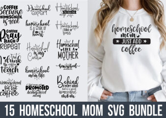 Homeschool Mom SVG Bundle File
