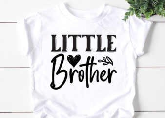 little brother SVG t shirt vector graphic