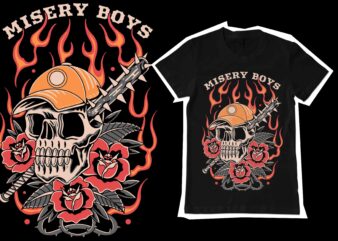 Misery boys t-shirt design