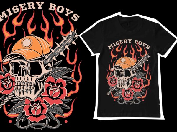 Misery boys t-shirt design