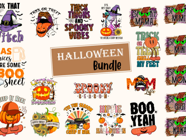 Halloween sublimation bundle tshirt design