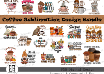 Coffee Sublimation Bundle Tshirt Design