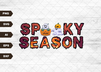 Spooky Season Halloween SVG sublimation design download, boho Halloween SVG, spooky season SVG, skull floral SVG, skeleton SVG, hippie SVG