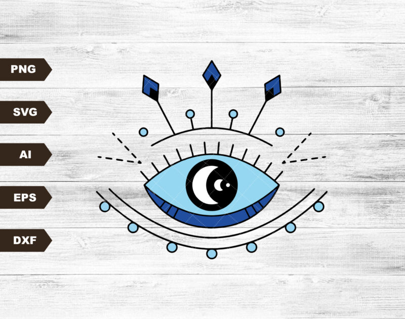 Evil Eye Svg, Png, JPG Humsa Svg Cutfiles