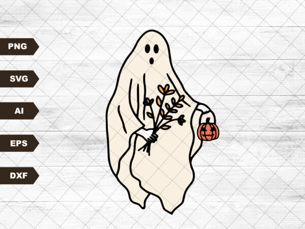 Retro flower ghost design | svg file, sublimation design, digital download, t-shirt design Retro flower ghost design | svg file, sublimation design, digital download, t-shirt design