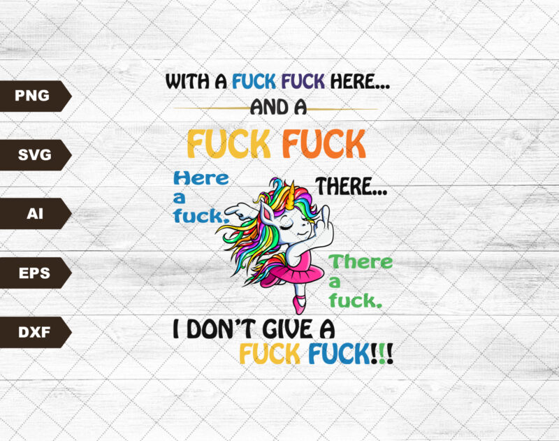 Unicorn Middle Finger Funny Fuck Fuck unicorn file svg and SVG transparent background