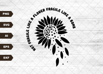 Not Fragile Like A Flower Fragile Like A Bomb Shirt, Feminist Shirt, Women Shirt, Postive Shirt
