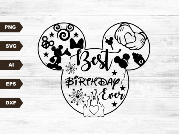Best birthday ever svg, magic castle svg, family trip shirt, my oh my svg, main street svg, mouse ears svg, dxf, png t shirt template