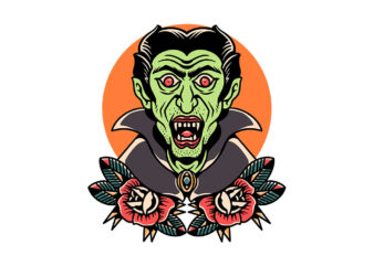 oldschool dracula halloween t shirt design online