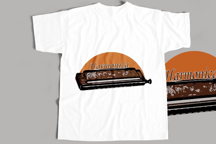 20 Best Harmonica T-Shirt Design Bundle For Commercial Use