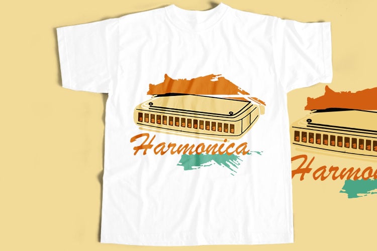 20 Best Harmonica T-Shirt Design Bundle For Commercial Use