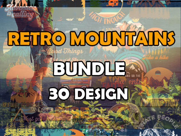 Retro mountains bundle png, camping png, peace love camping png, camp life, camping life, camping is my happy place png, sublimation designs, digital download