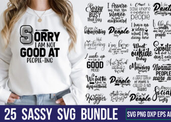 Sassy SVG Bundle t shirt template vector