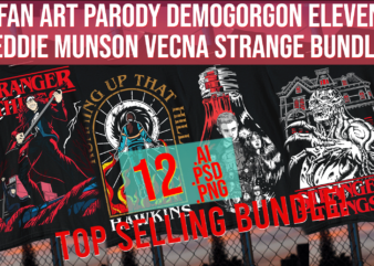 Fan Art Parody Demogorgon Eleven Eddie Munson Vecna Ruth Strange Top Seller Bundle