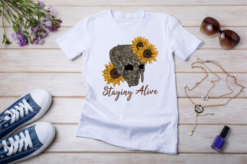 Skeleton And Plants Sublimation Bundle For Tshirt Design