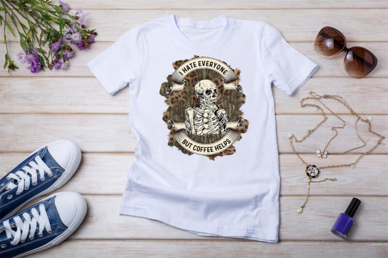 Skeleton And Plants Sublimation Bundle For Tshirt Design