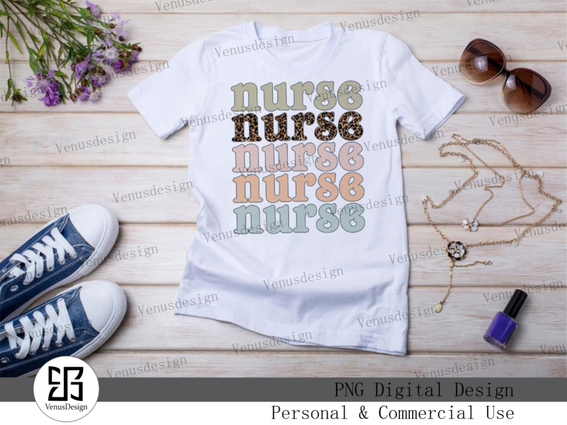 Nurse Bundle Sublimation Tshirt Design