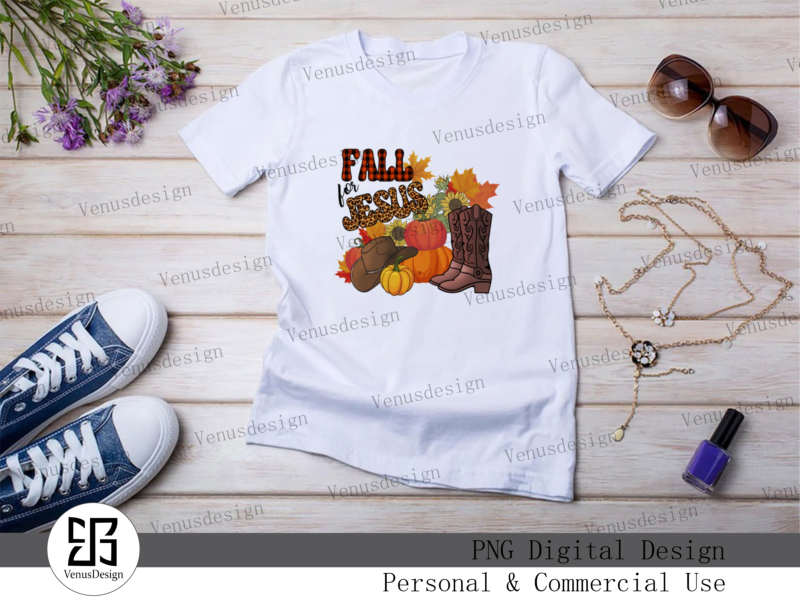 Fall For Jesus Fall Sublimation Download Tshirt Design