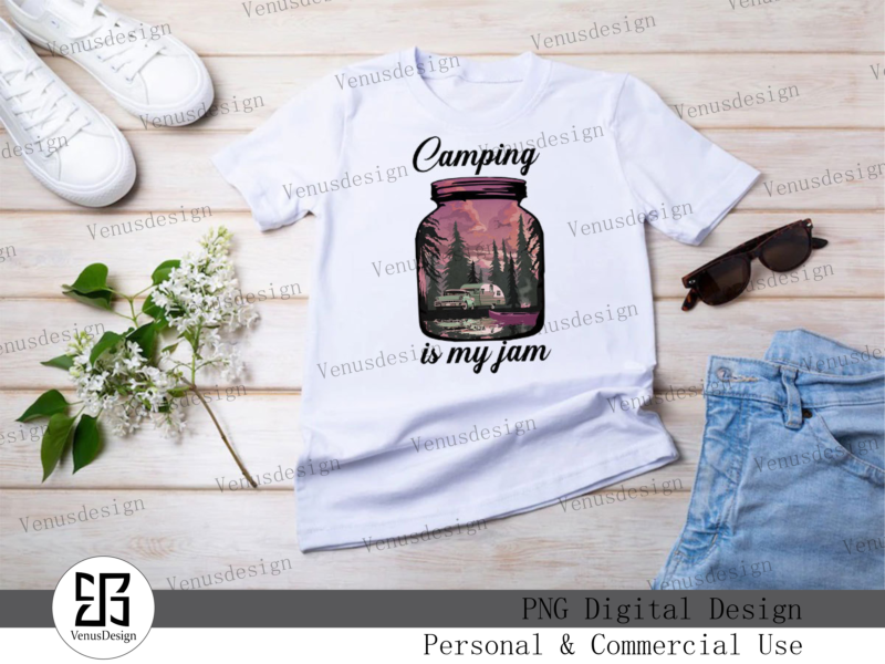 Best Camping Sublimation Bundle Tshirt Design