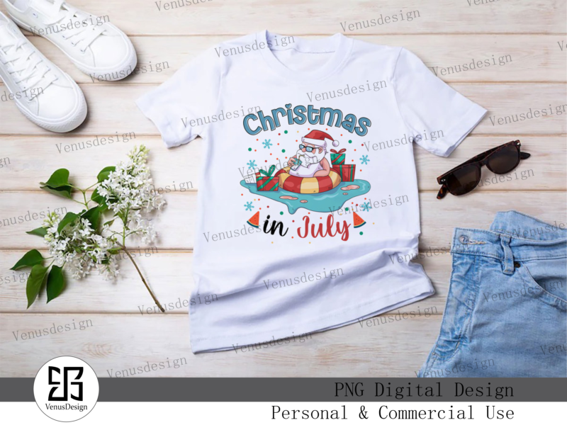 Christmas In July Sublimation Bundle Tshirt Design