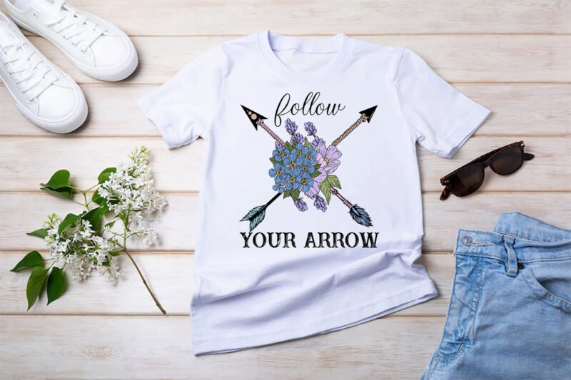 Retro Wildflower Sublimation Bundle Tshirt Design