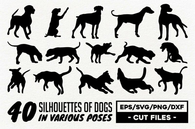 Clipart SVG Mega Bundle, Black and White Clipart, Silhouettes Clipart SVG